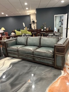Hancock and Moore G823-3 Custom Combo/ Leather Customizable Grandview Sofa