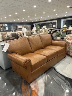 Century Furniture LR-7600-3C Fully Customizable Leatherstone Apartment Sofa