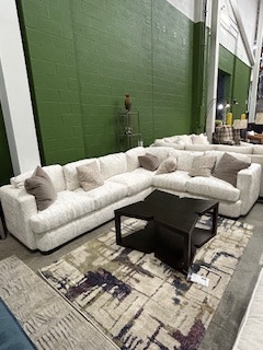 Theodore Alexander Insanely Comfortable Custom Sectional 2 Piece Sectional