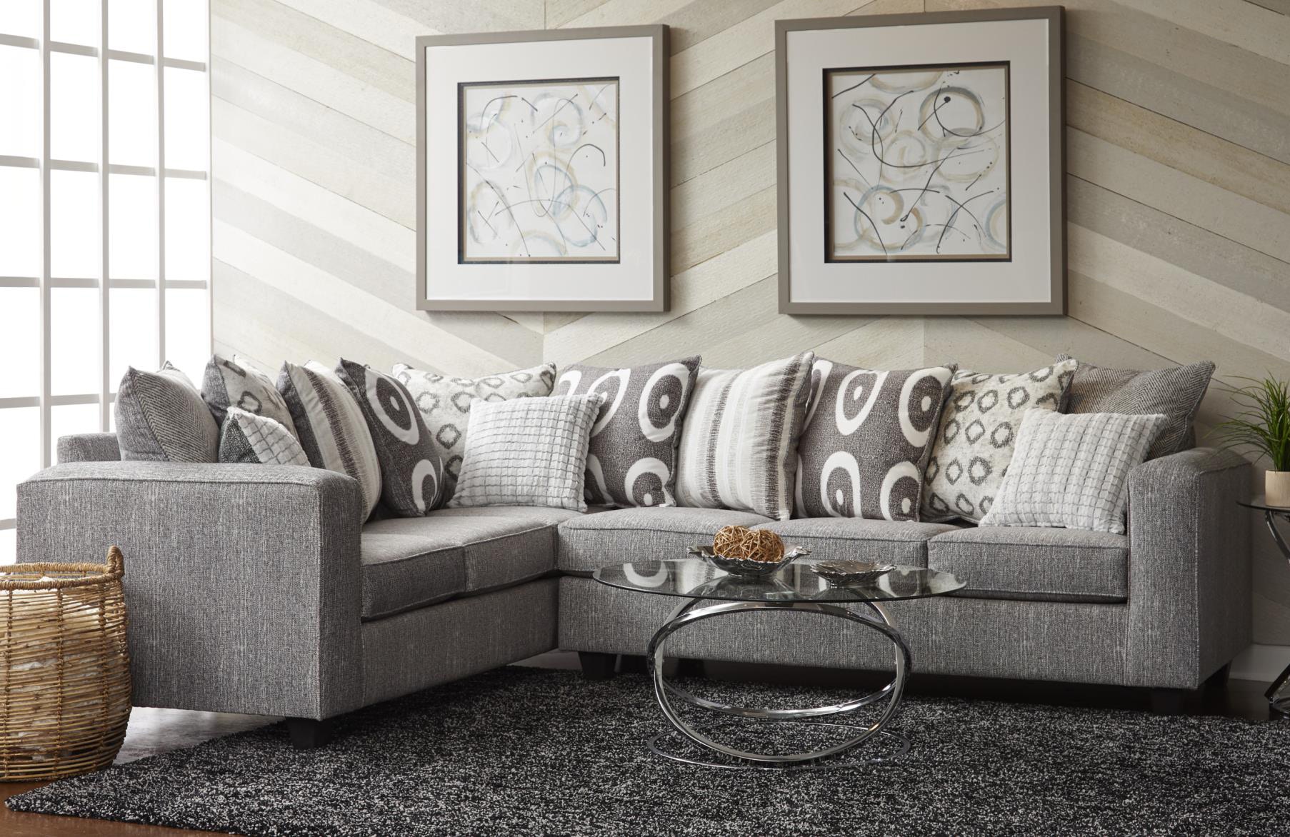 loose pillow back sectional