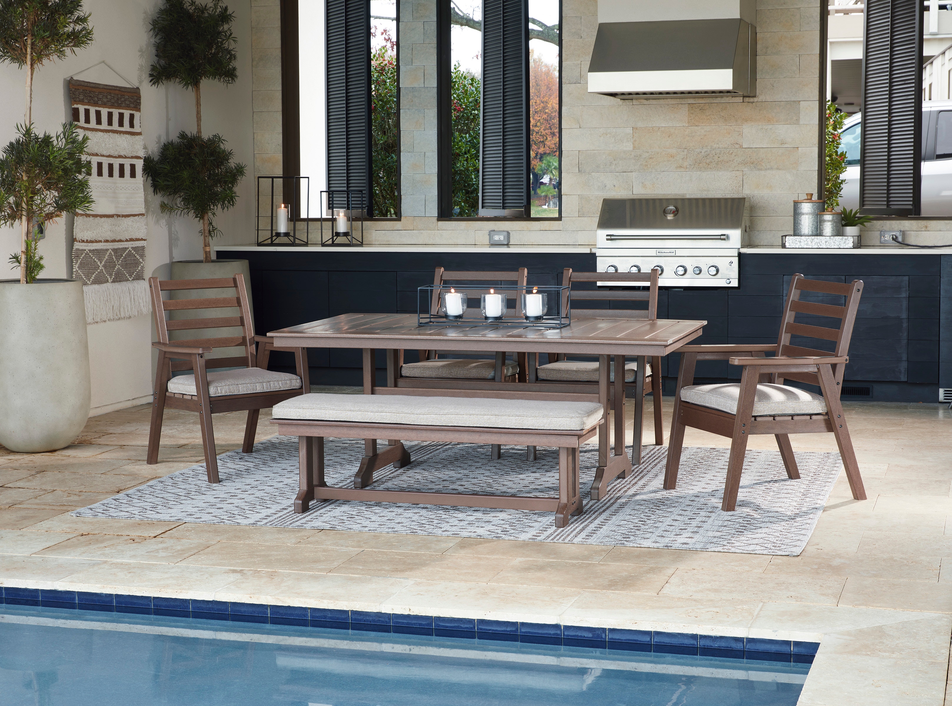 outdoor dining set asda