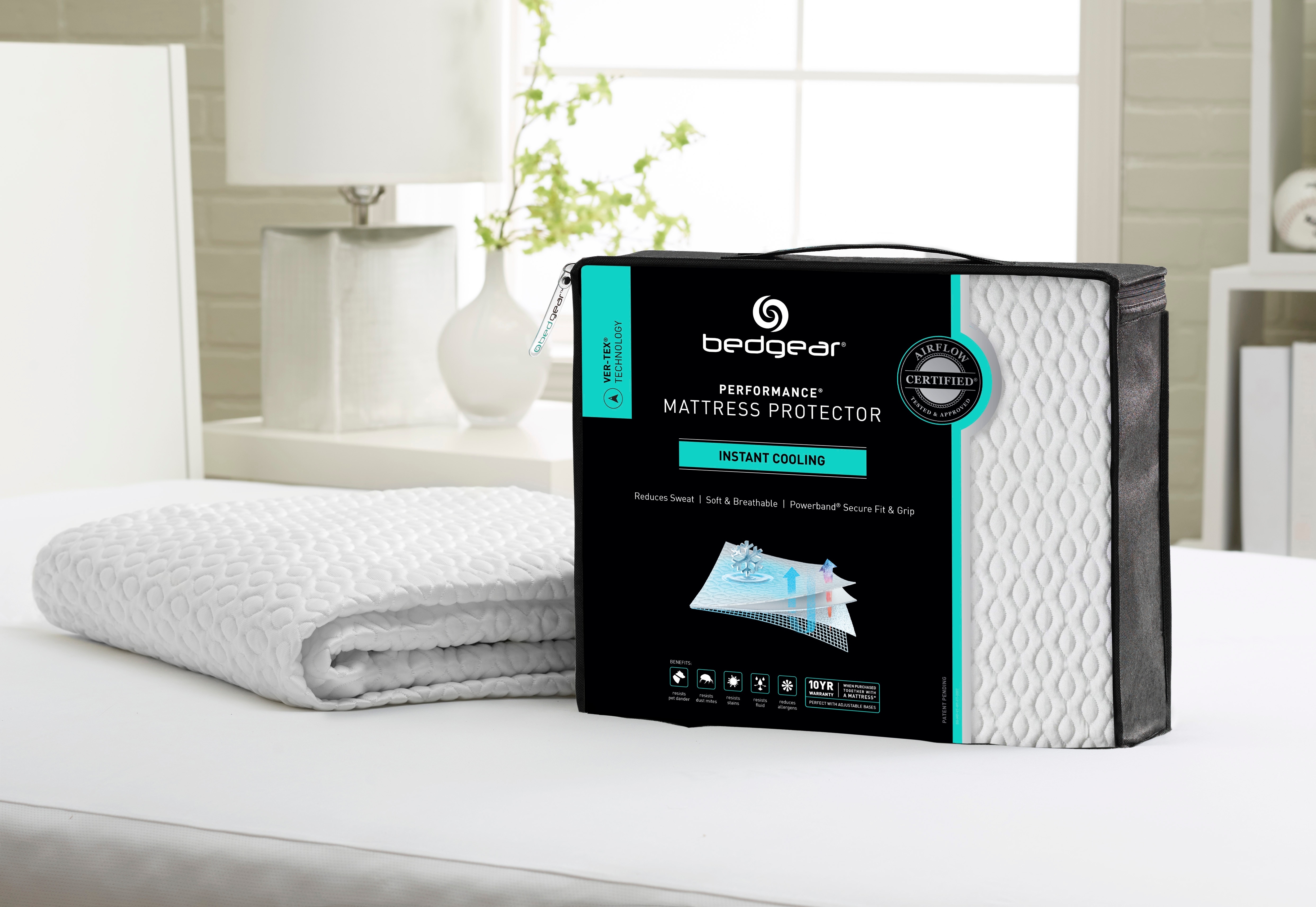 bedgear performance mattress protector instant cooling