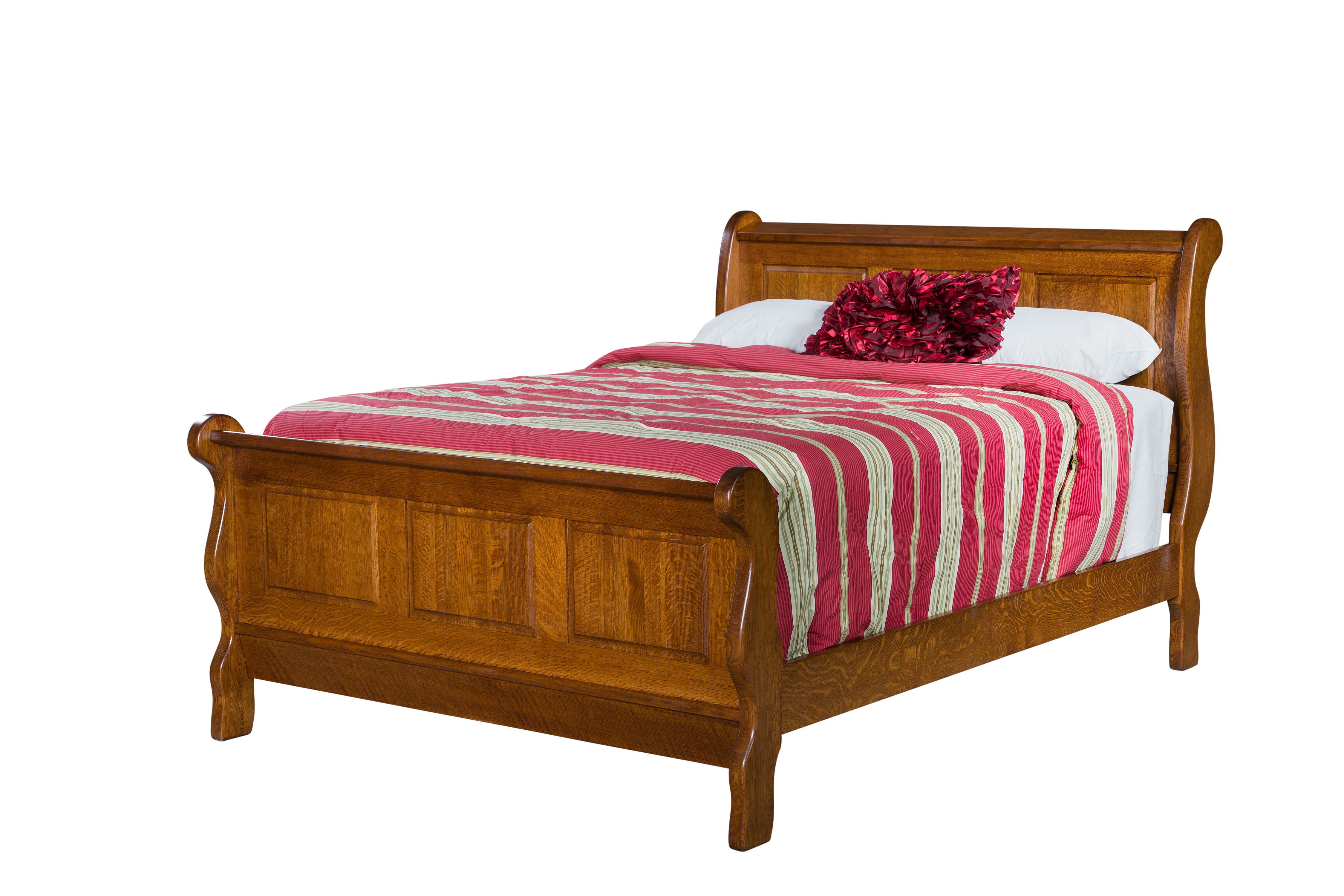  Classic Raised Panel Sleigh Bed 