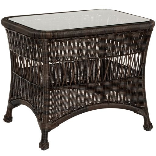 End Table with Glass Top S596201