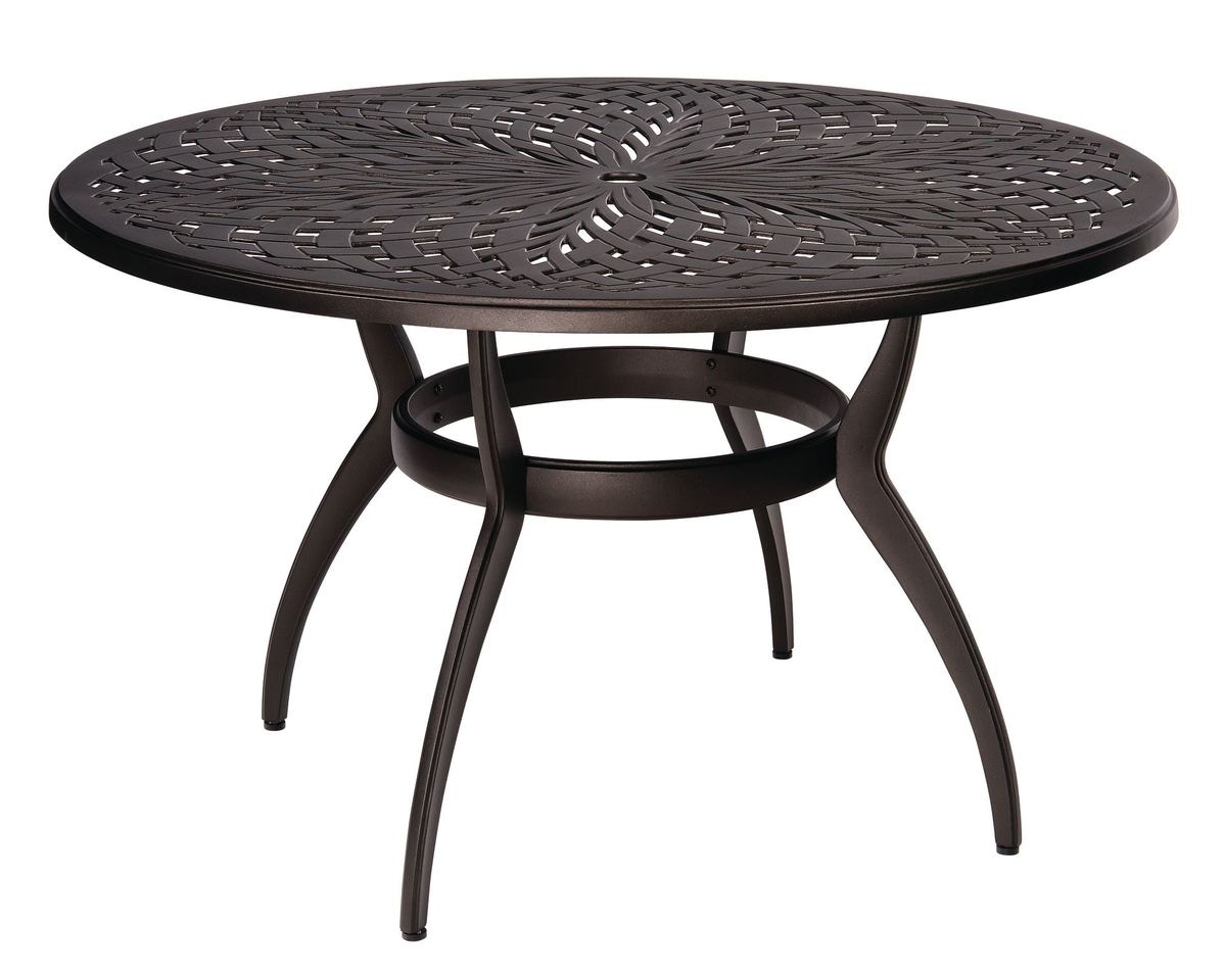 Round Umbrella Dining Table 7U48BT
