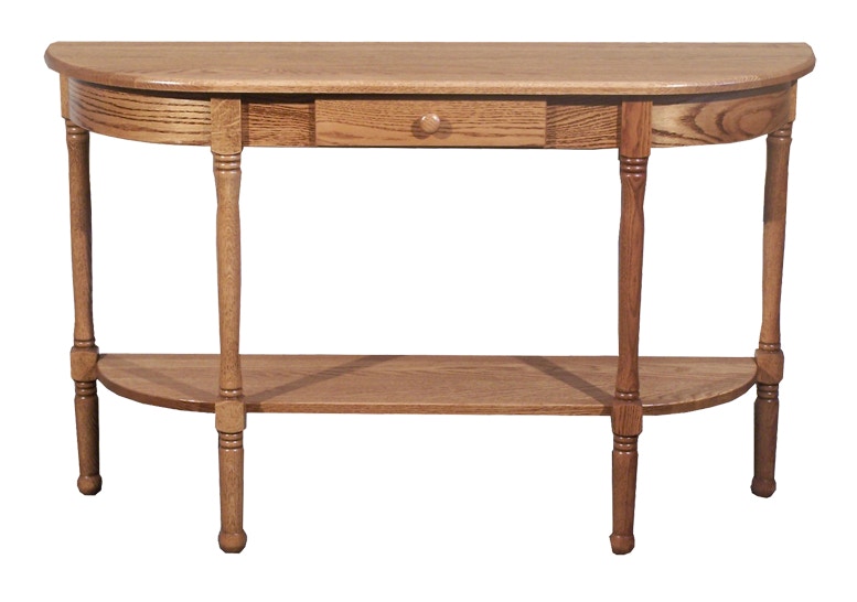  Spindle Half Oval Table 