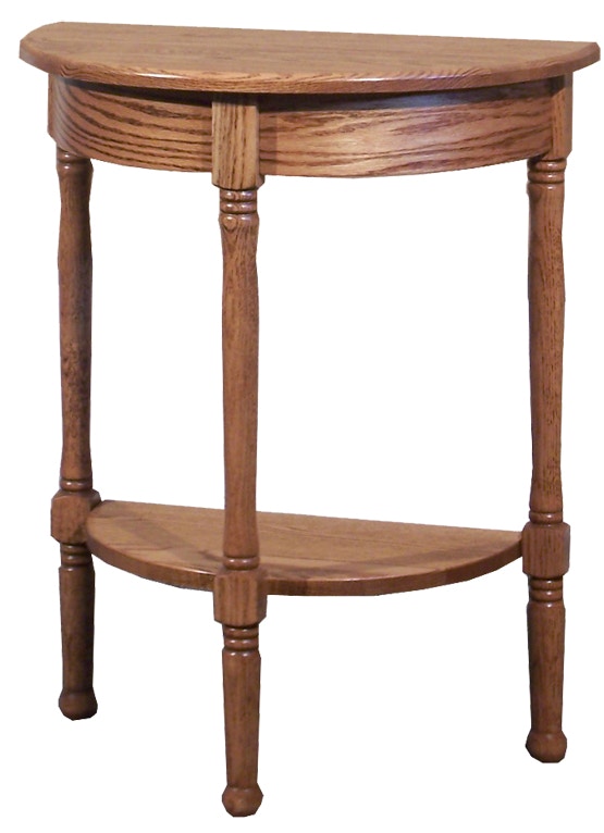  Spindle Half Round Table 