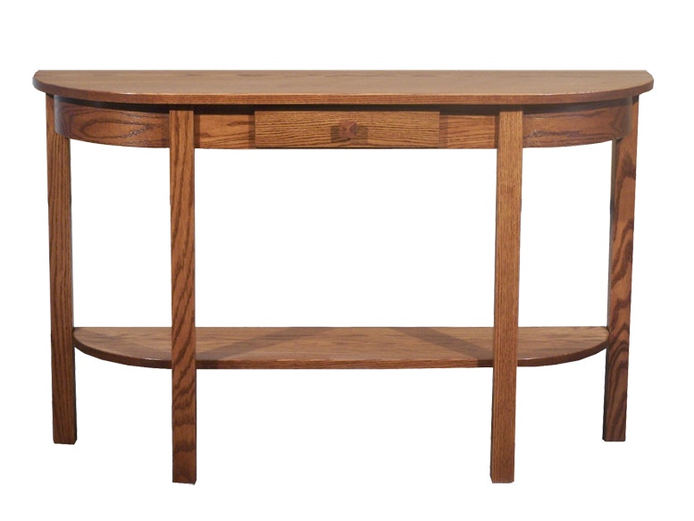  Mission Half Oval Table 