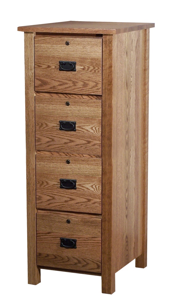  Heritage Classic Mission 4 Drawer File Cabinet 