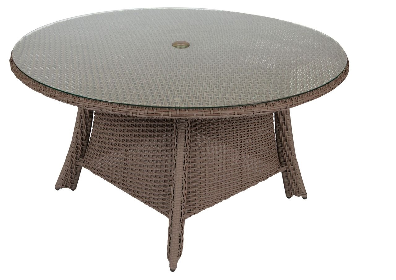 Woven Round Umbrella Table S592704