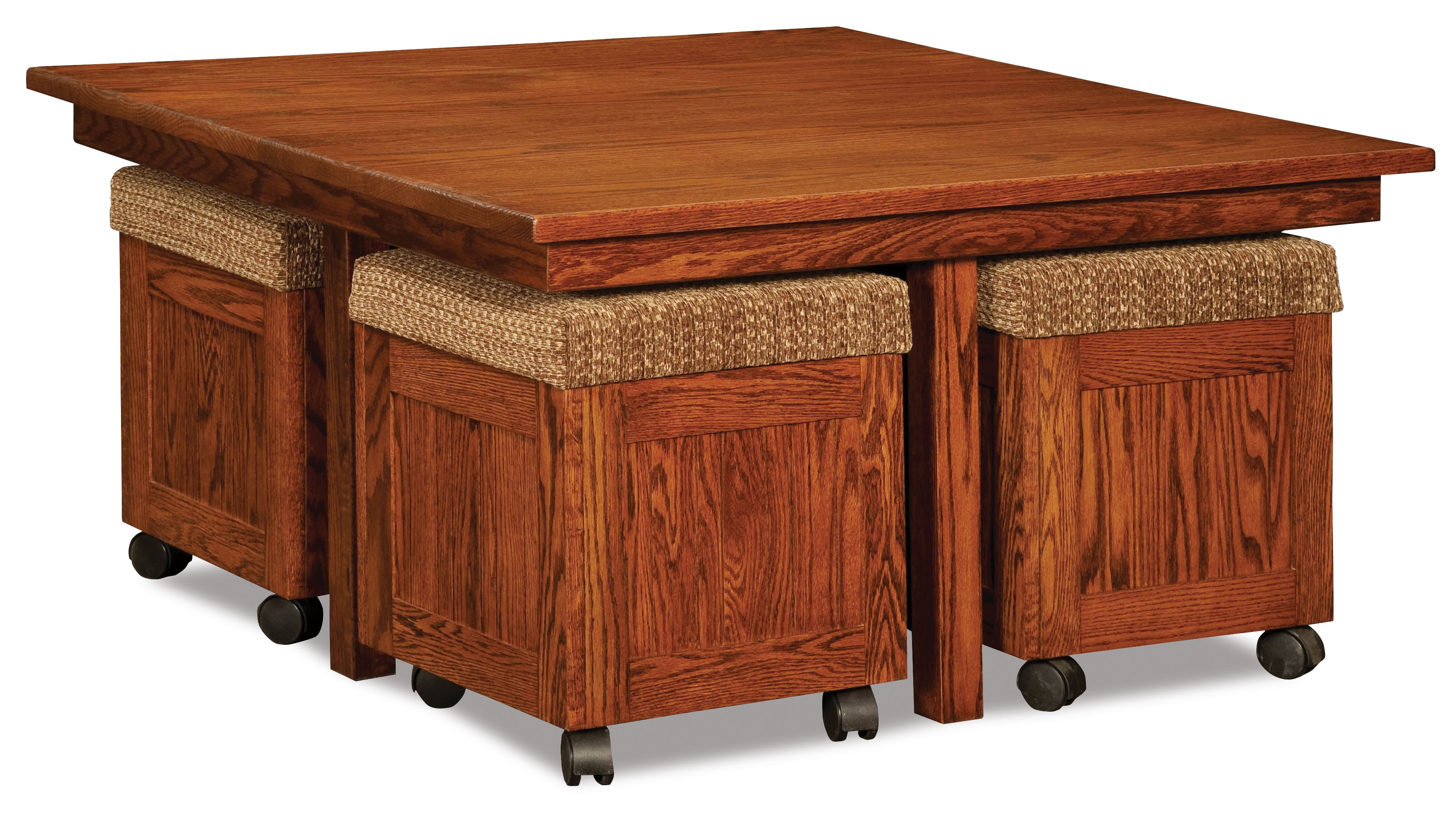  Five Piece Square Table Bench Set 