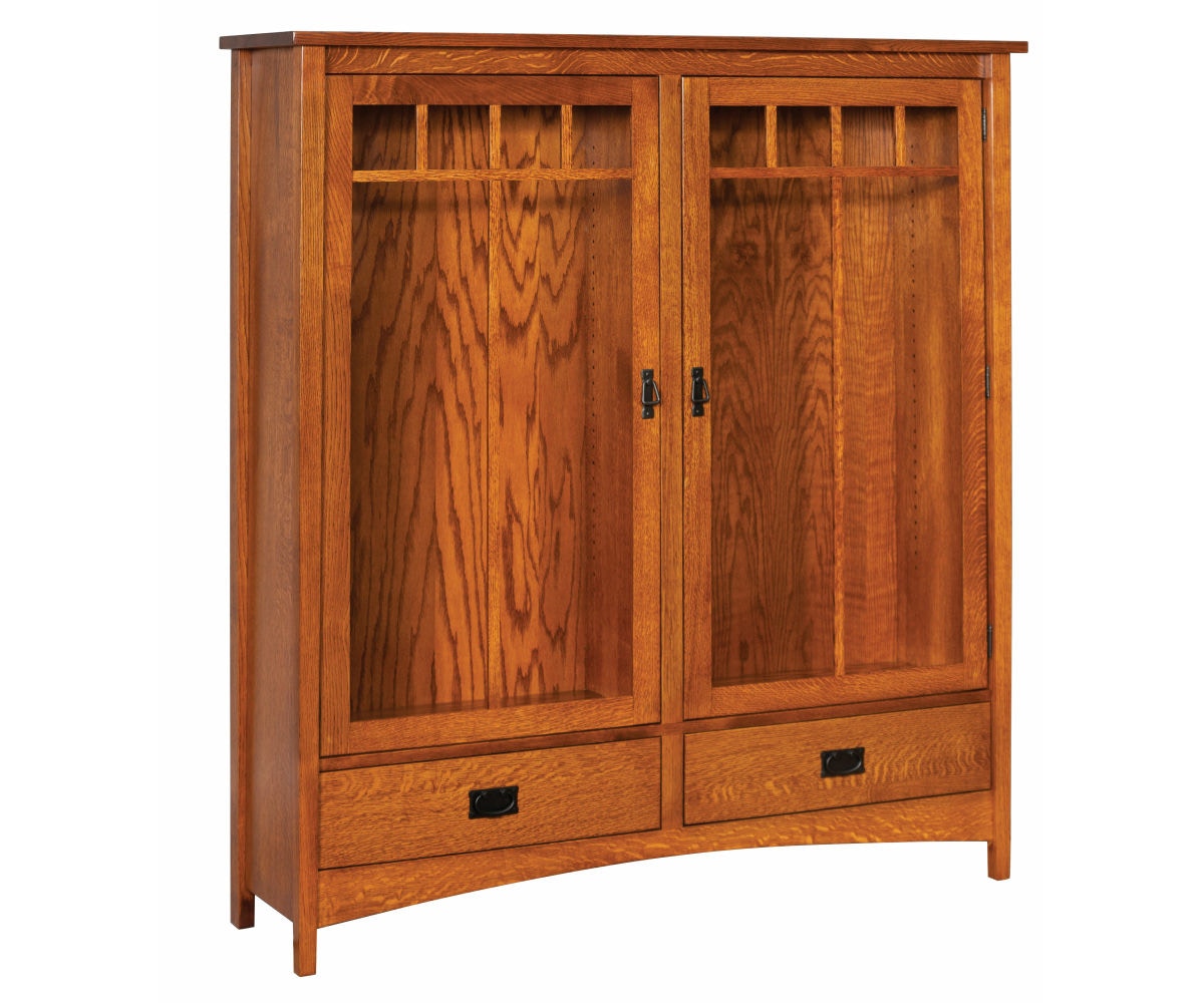  Arts and Crafts 2 Door Bookcase 