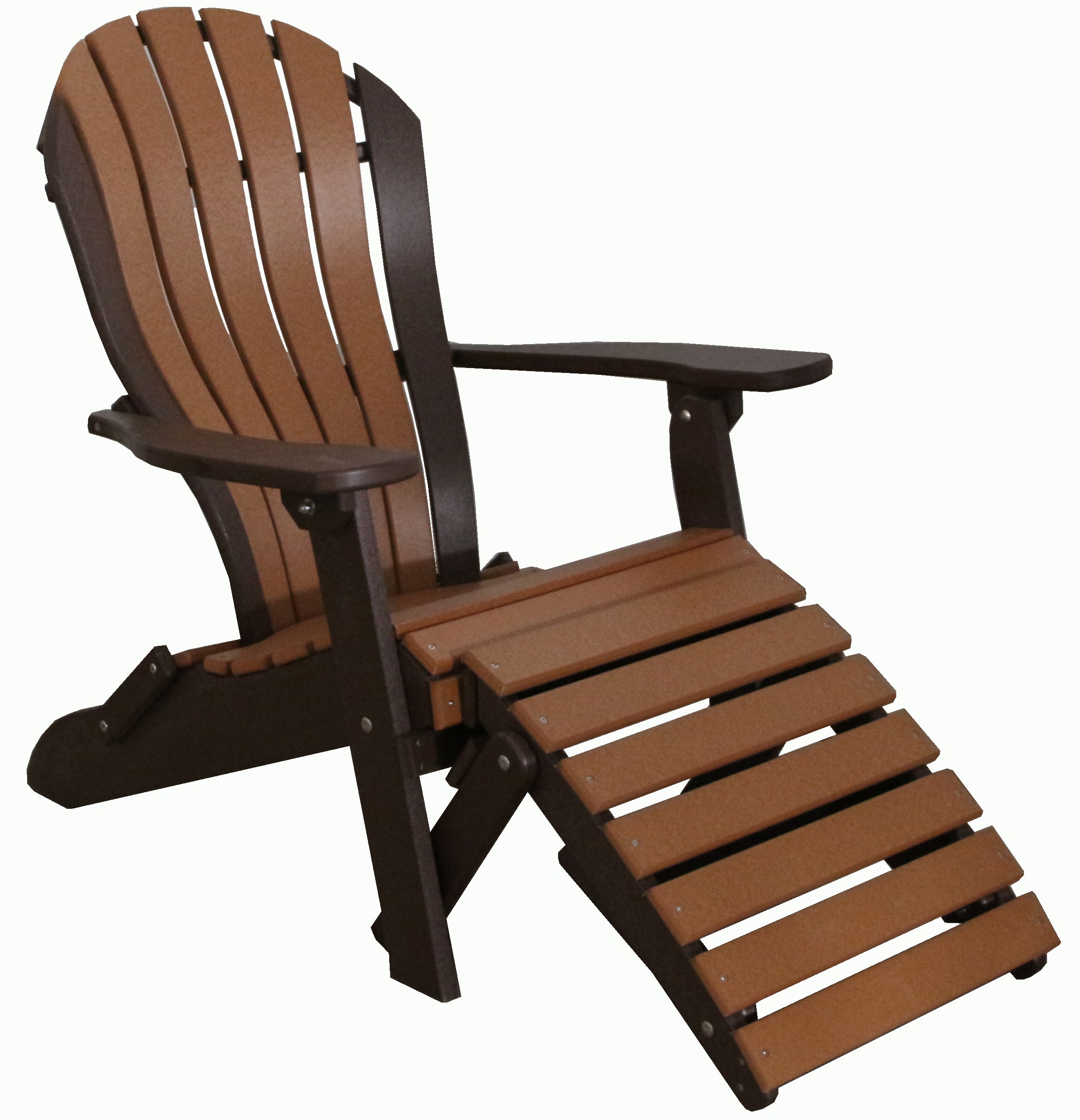  Folding Beach Chair w/Ottoman 