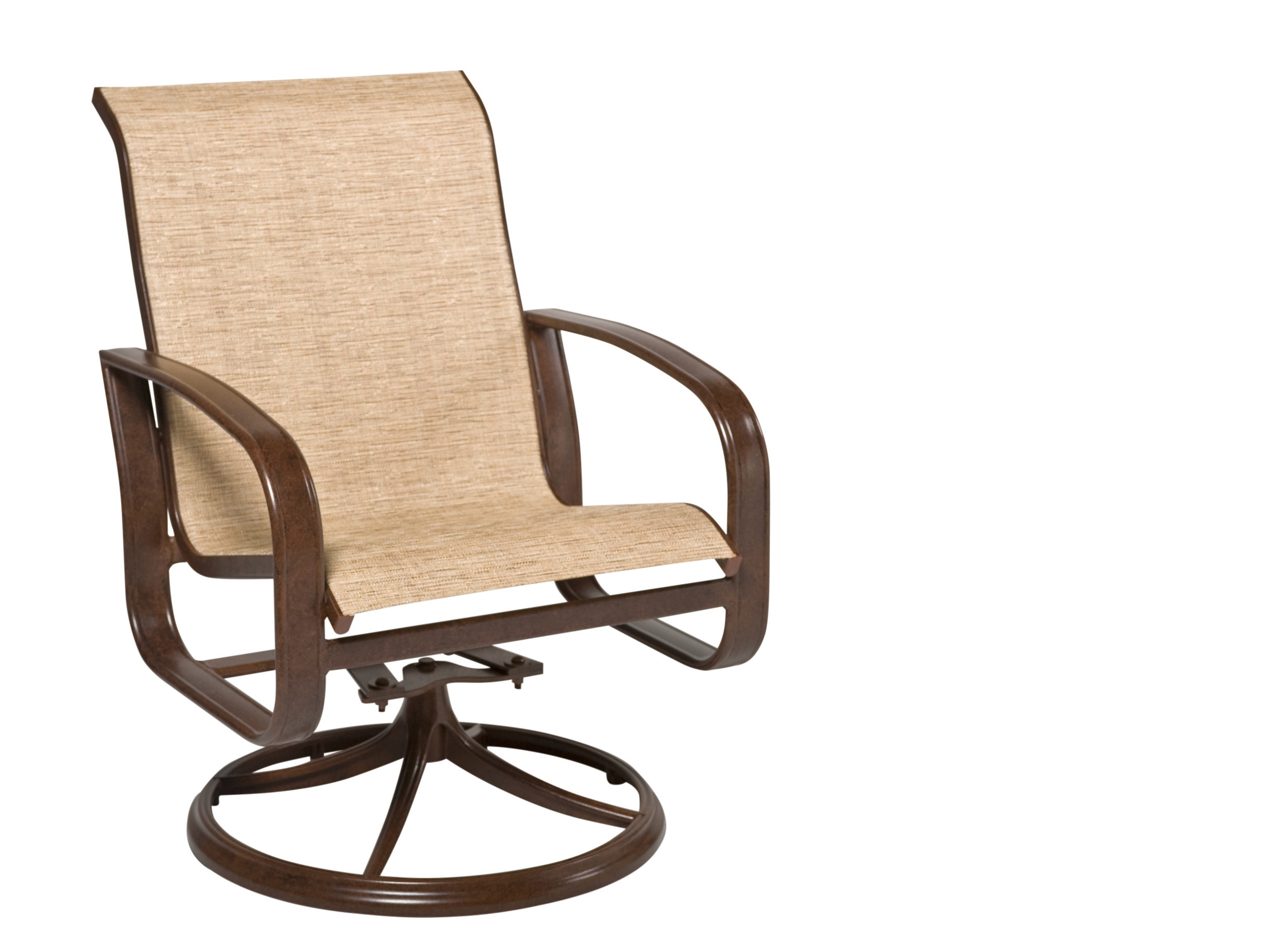 Sling Swivel Rocking Dining Arm Chair - Optional Padding 2FX472