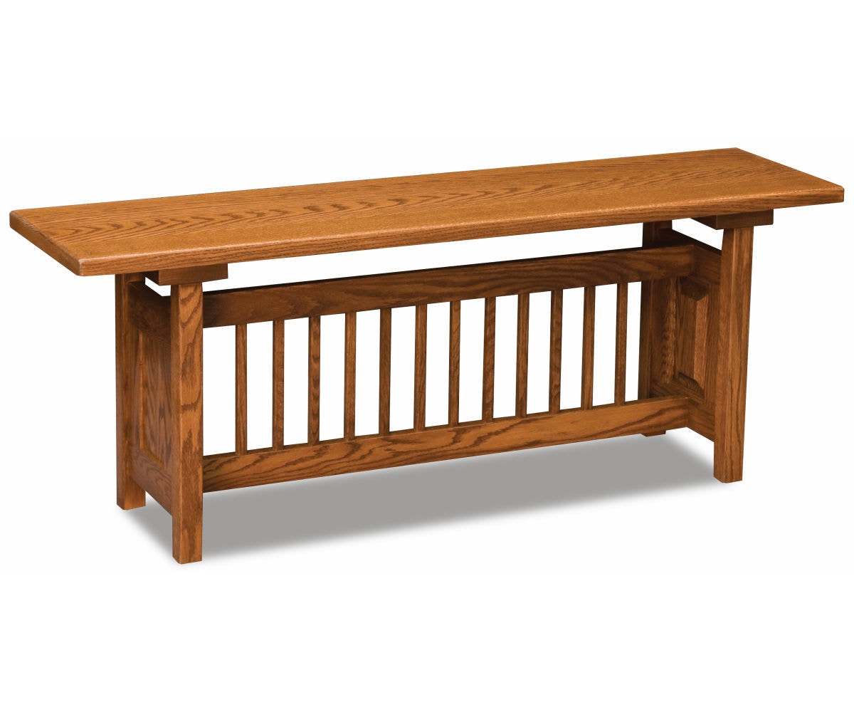  Classic Mission Trestle Bench 