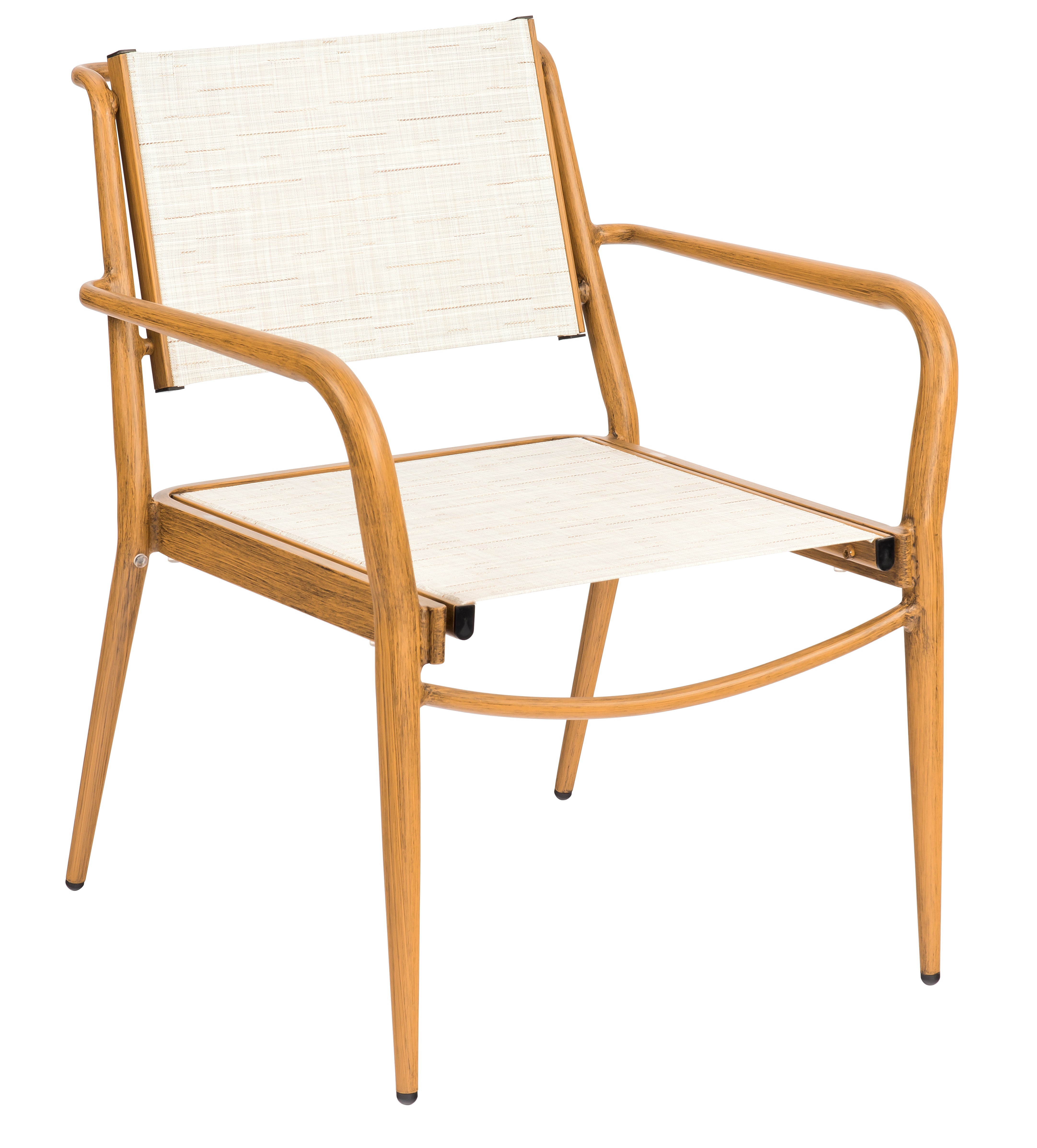  Sling Dining Arm Chair - Stackable - Optional Padding 