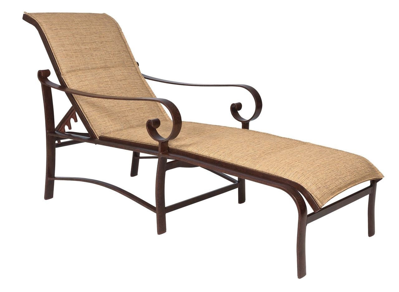 Padded Sling Adjustable Chaise Lounge 62H570