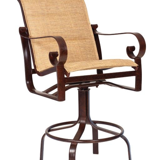 Padded Sling Swivel Bar Stool 62H568