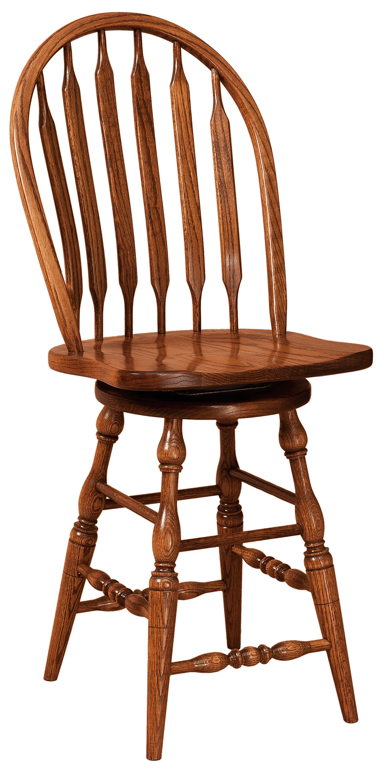  Bent Paddle Swivel Bar Stool 