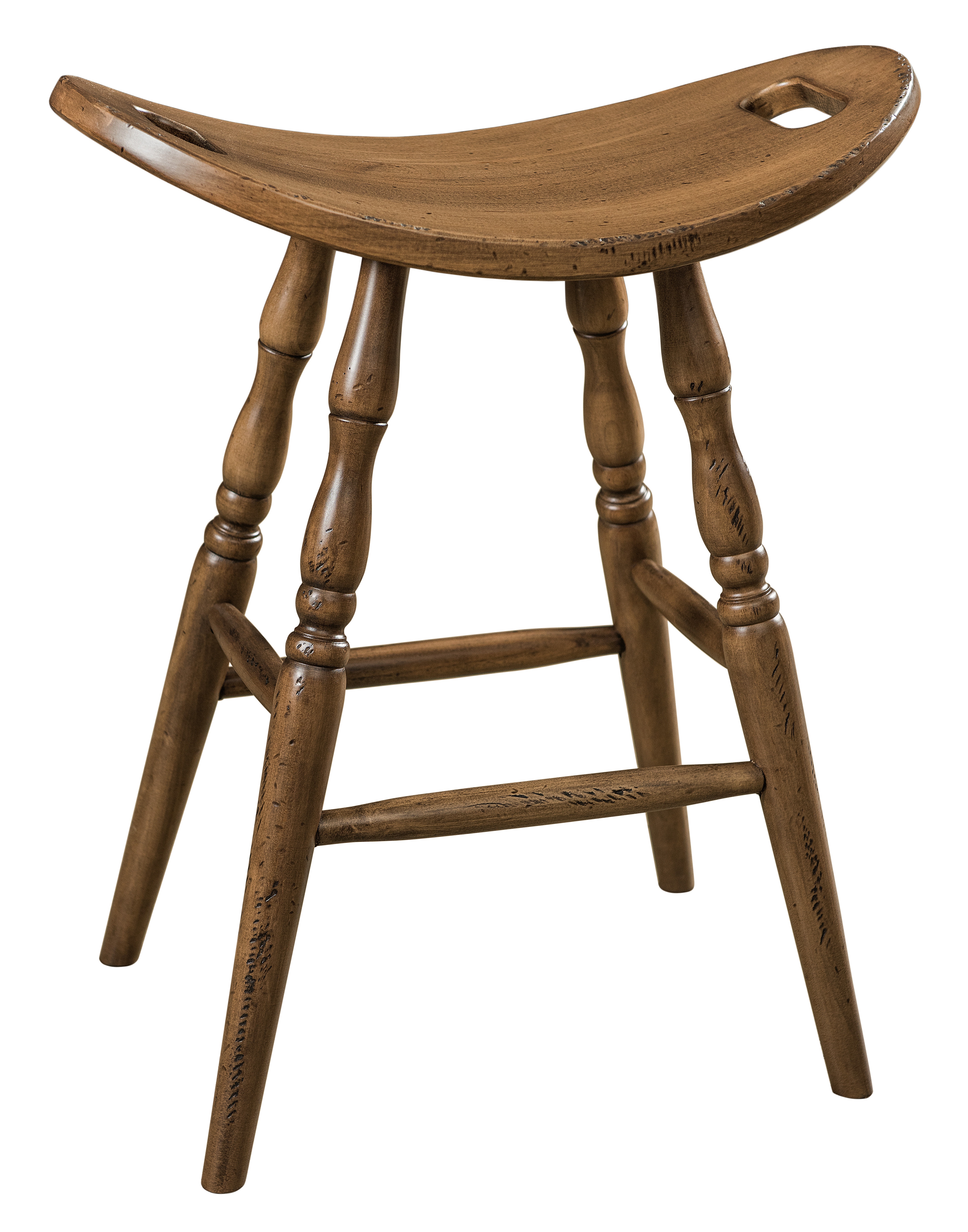  Saddle Stationary Bar Stool 