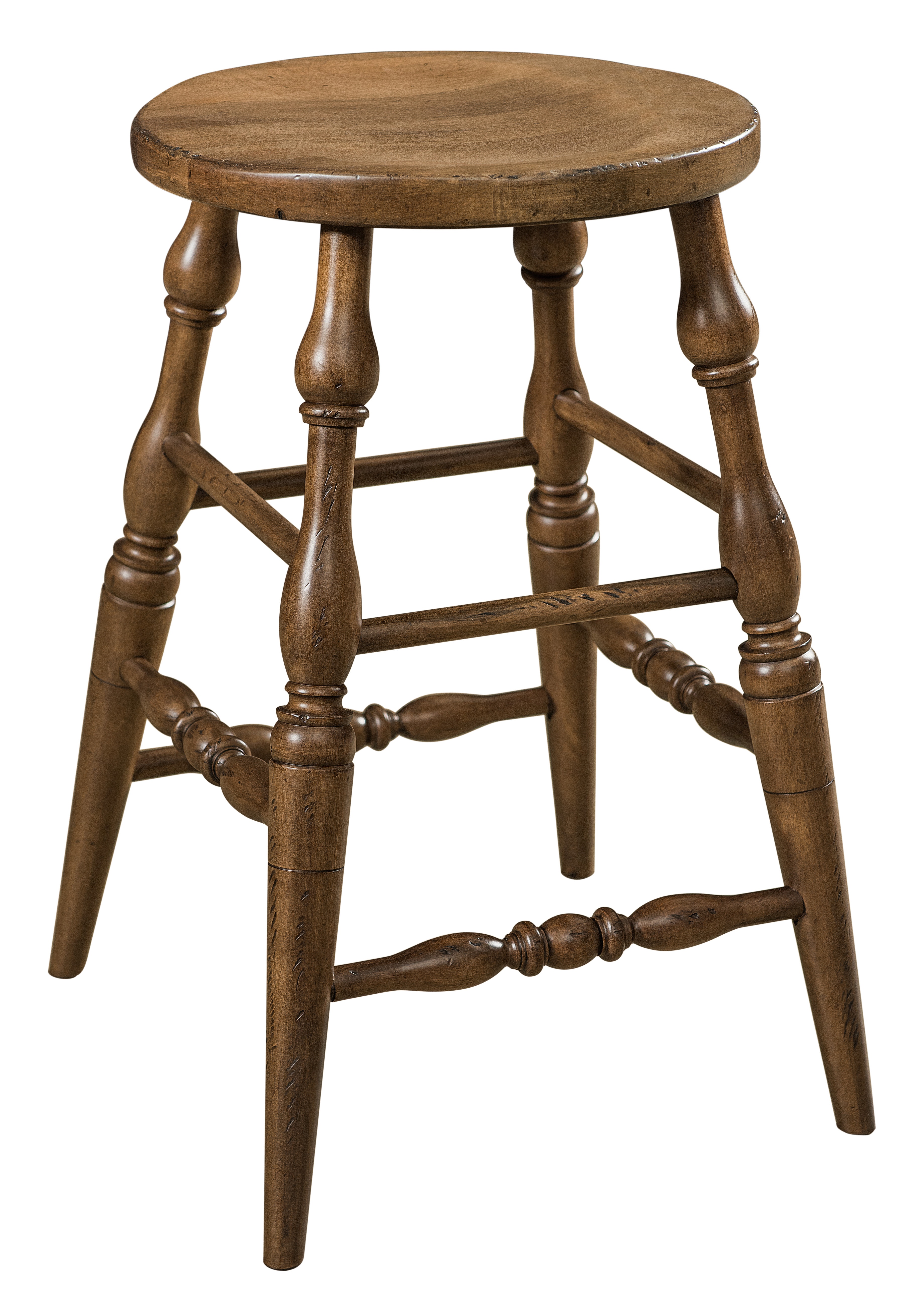  Scoop Stationary Bar Stool 