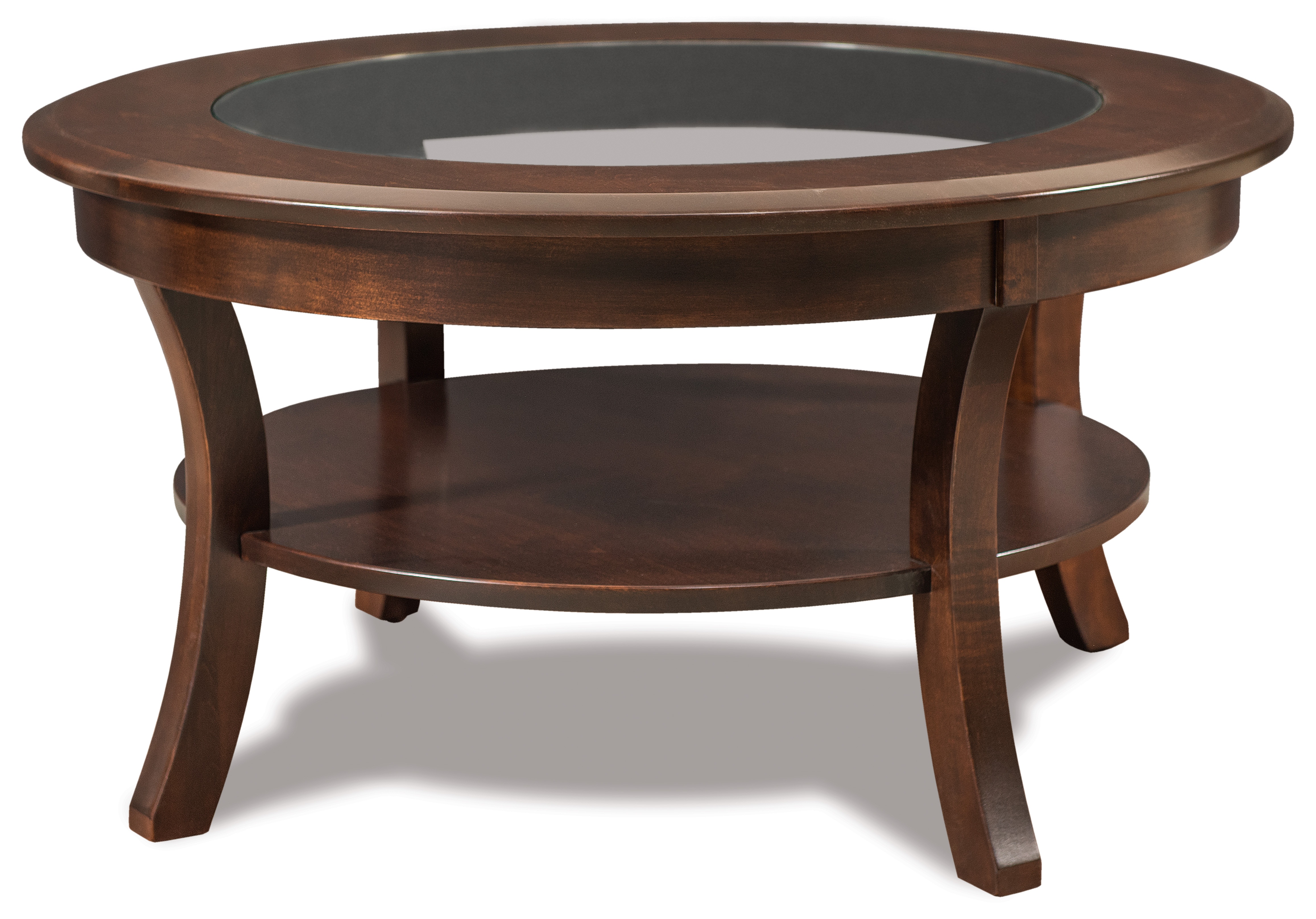  Sierra Round Glass-Top Coffee Table 