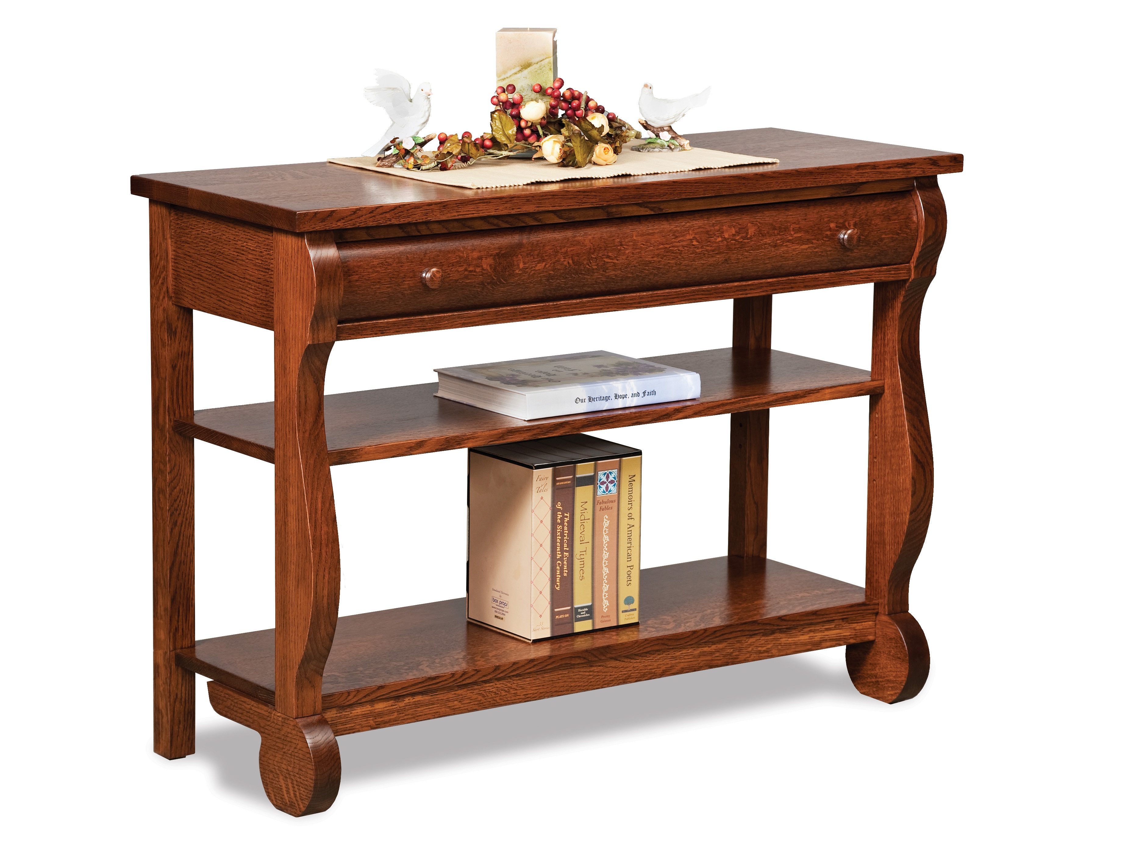  Old Classic Sleigh Sofa Table 