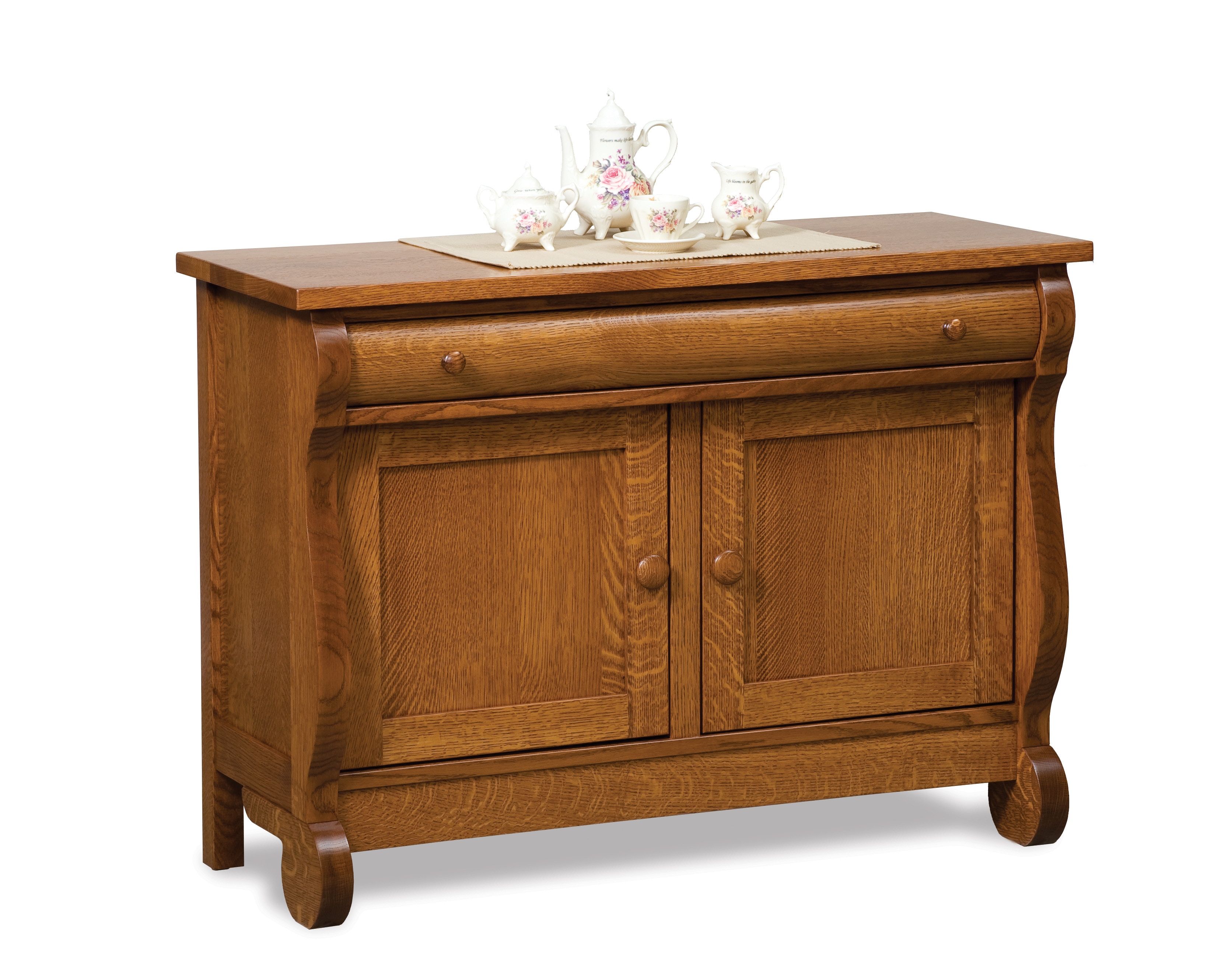  Old Classic Sleigh Enclosed Sofa Table 