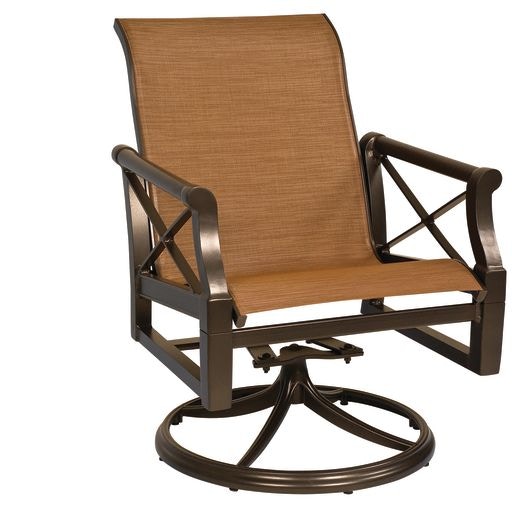 Sling Swivel Rocking Dining Arm Chair 3Q0472