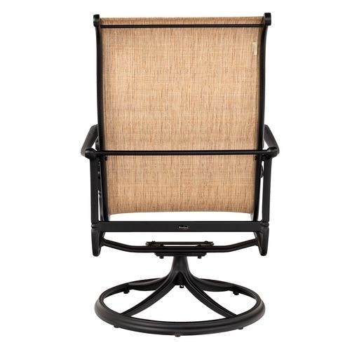 Padded Sling Swivel Dining Arm Chair 1H0588