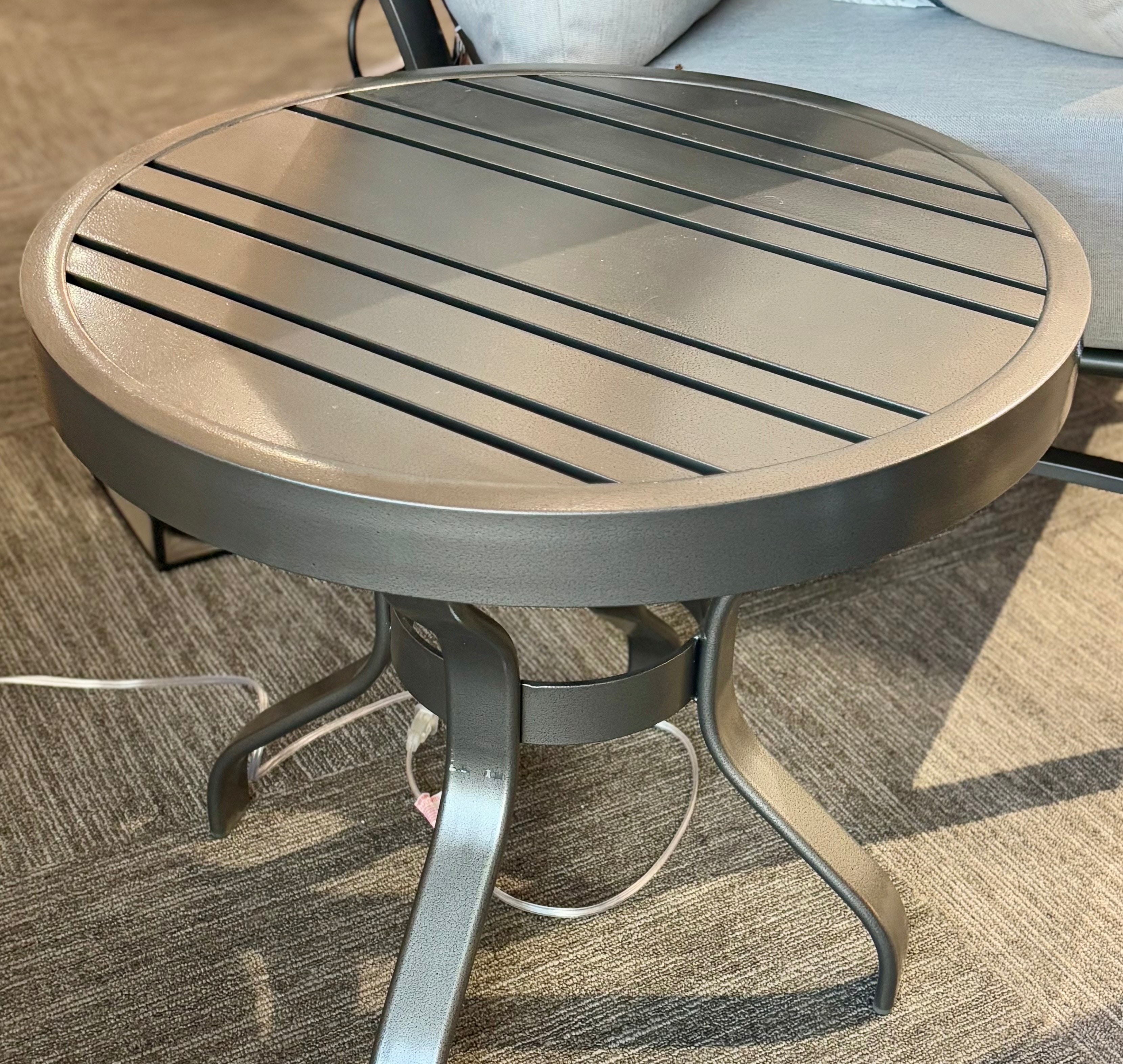  Pewter End Table: Clearance $479 