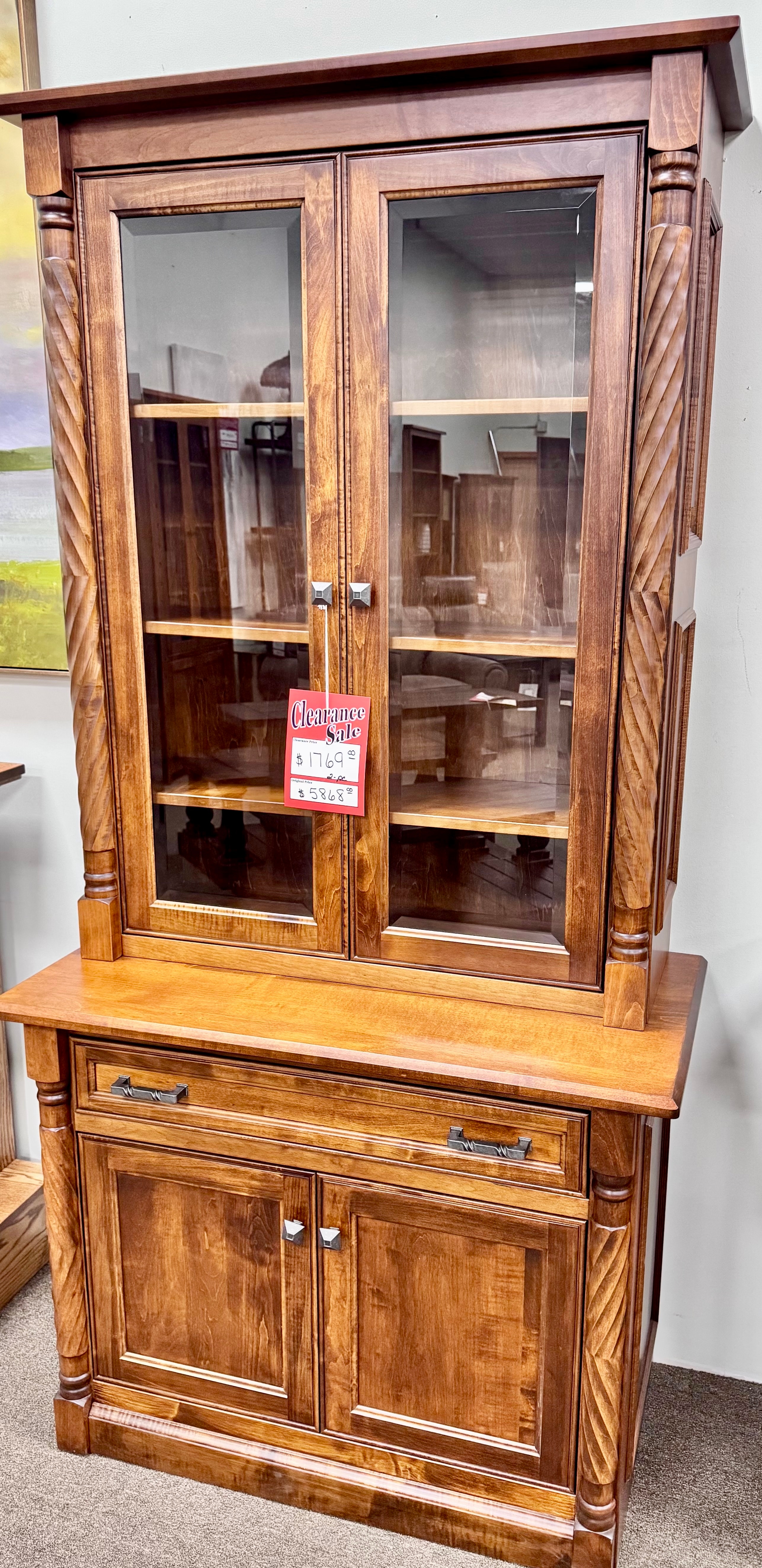  Kincaid Bookcase Topper & Credenza: Clearance $1769 