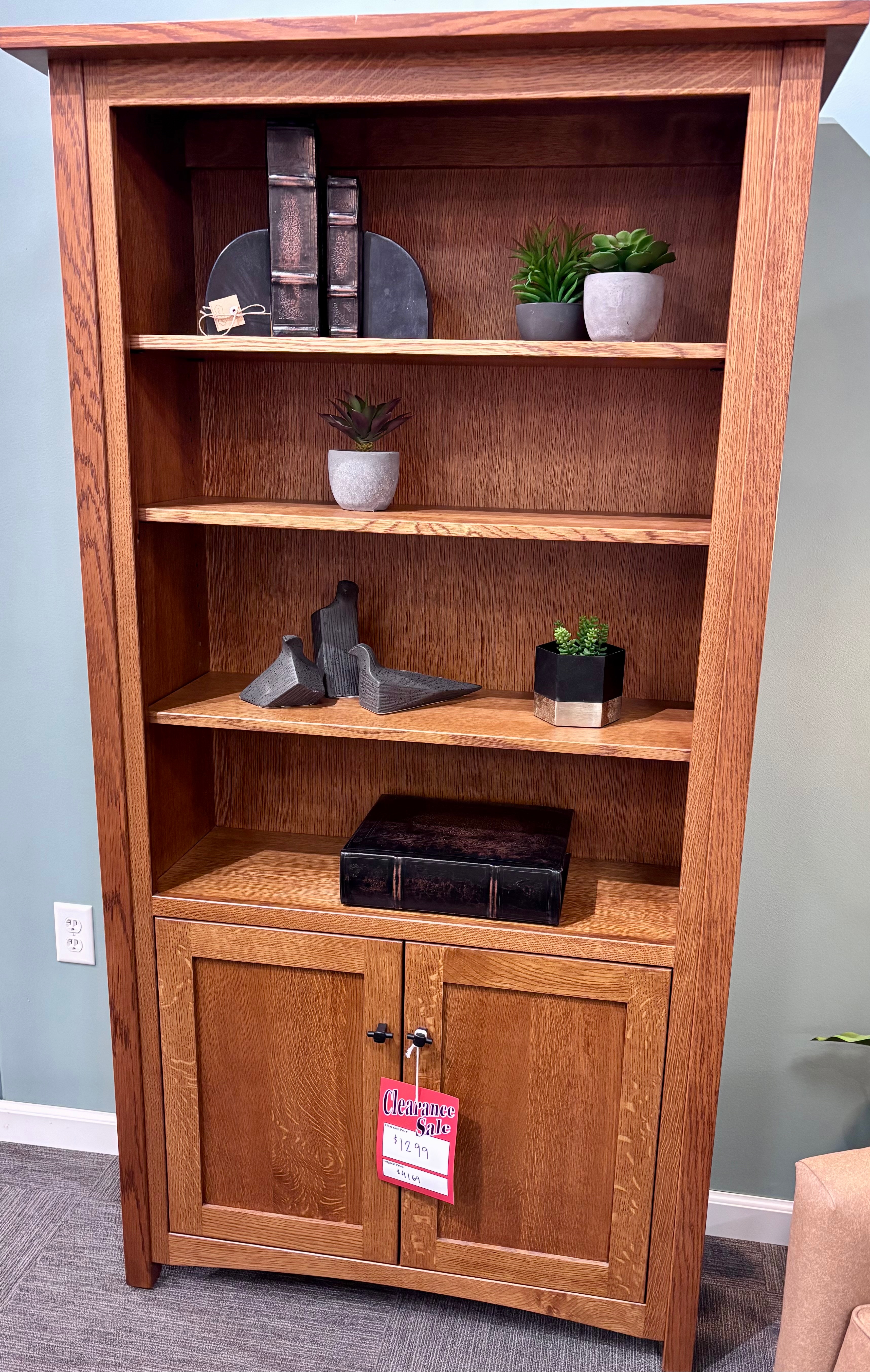  Carmen Bookcase 4 Adj Shelf: Clearance $1299 