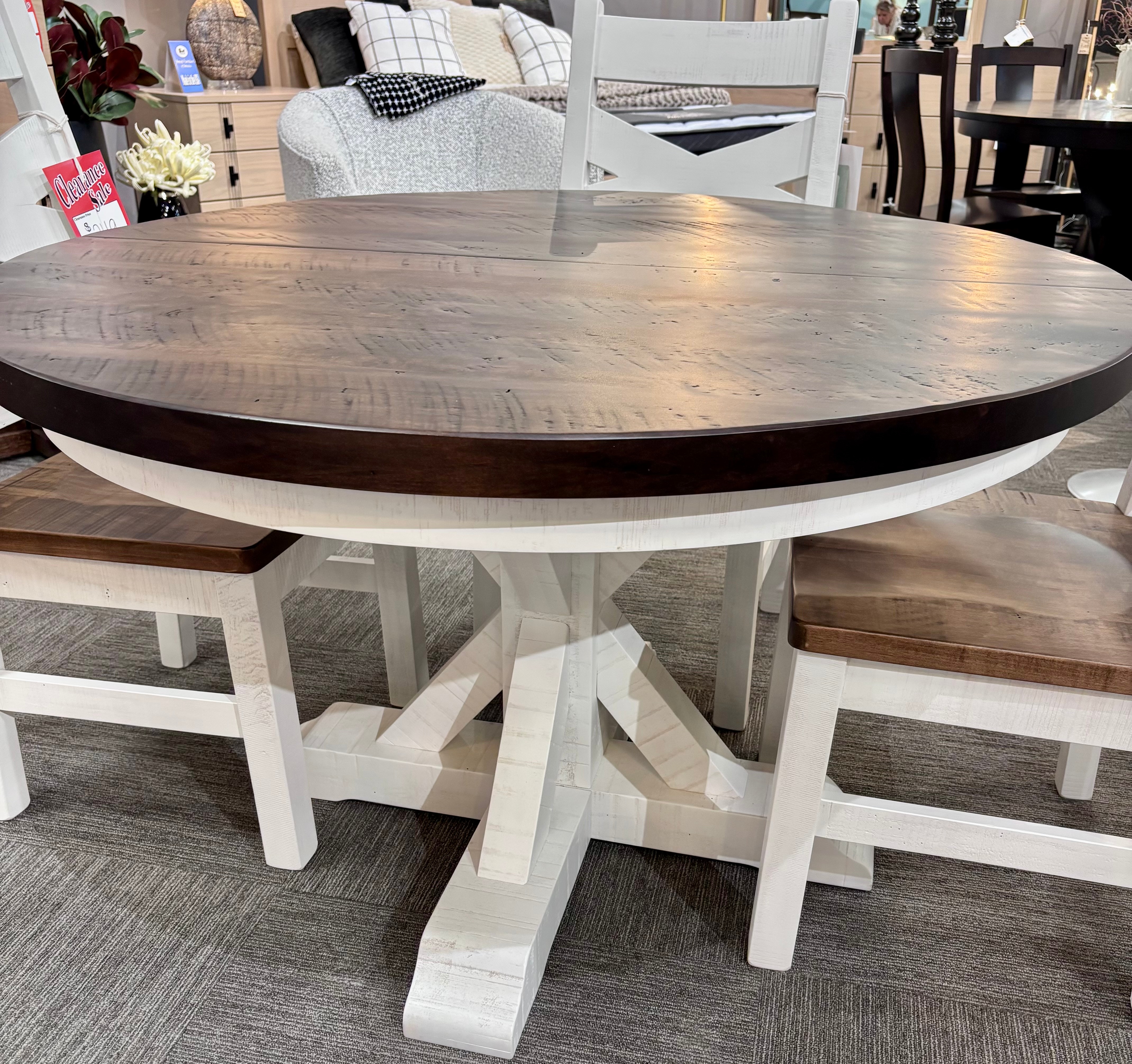  Elkhorn Sgl Pedestal Table Round: Clearance $1629 