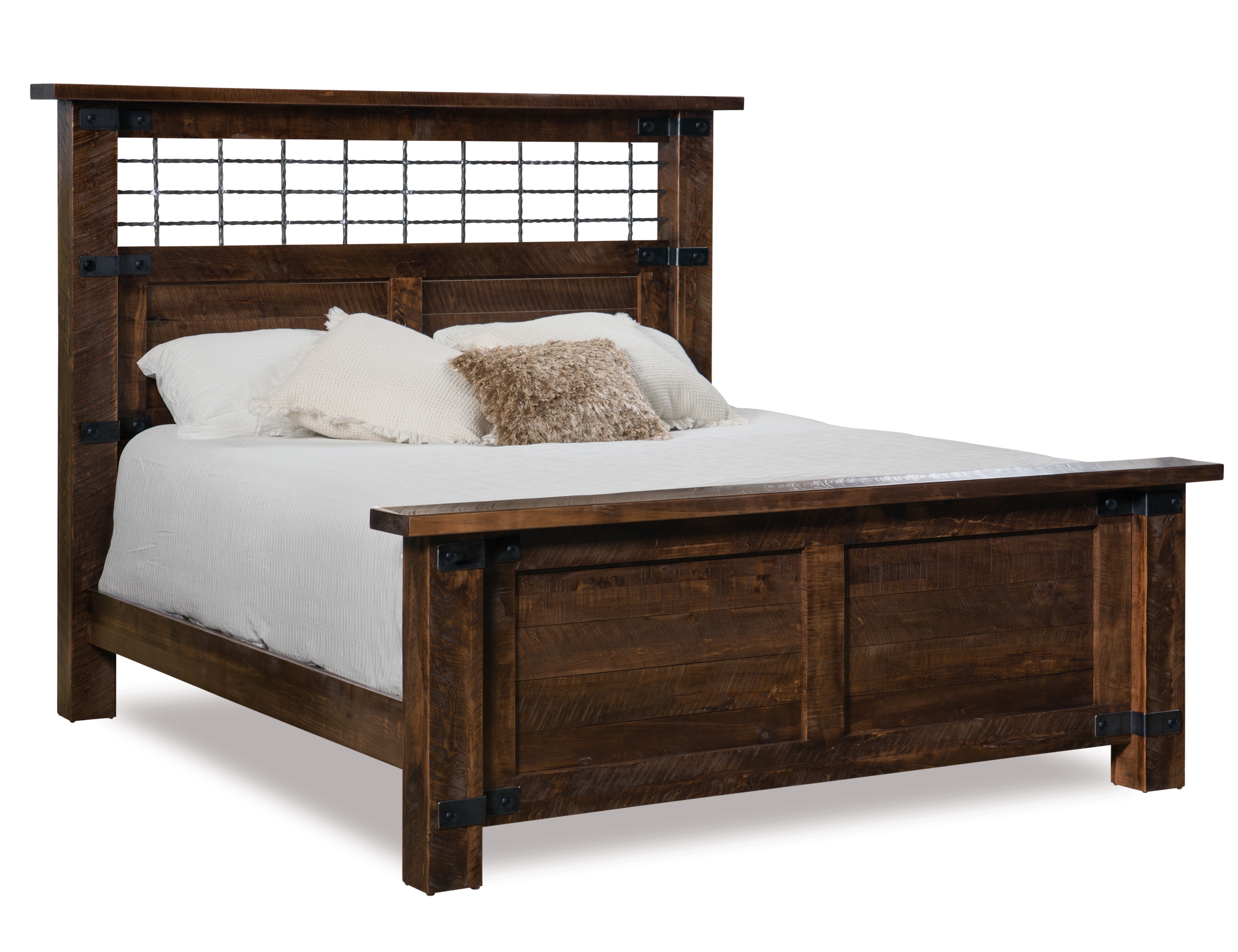  Iron Wood Bed 