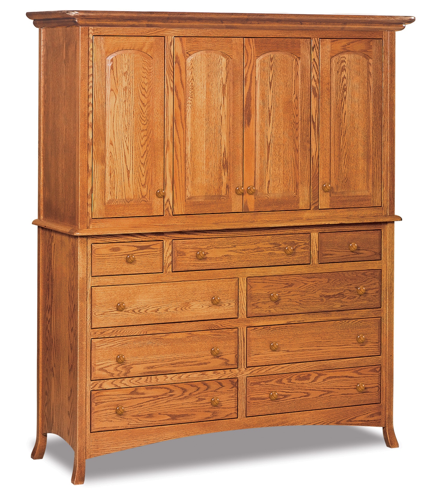  Carlisle Mule Chest (2 piece) 9 Dw., 4 Dr., 6 Shelves 