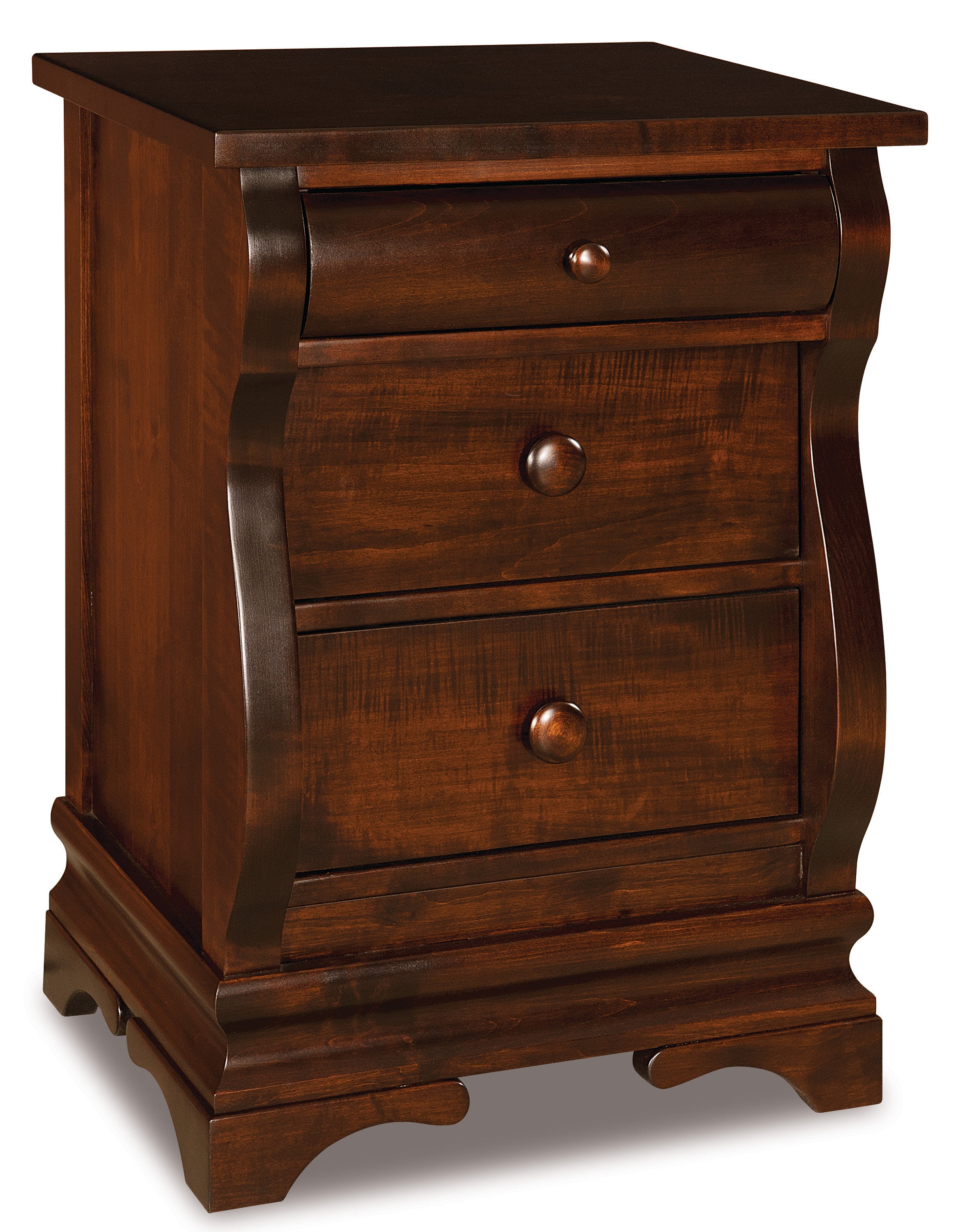  Chippewa Sleigh 3 Dw. Nightstand. 