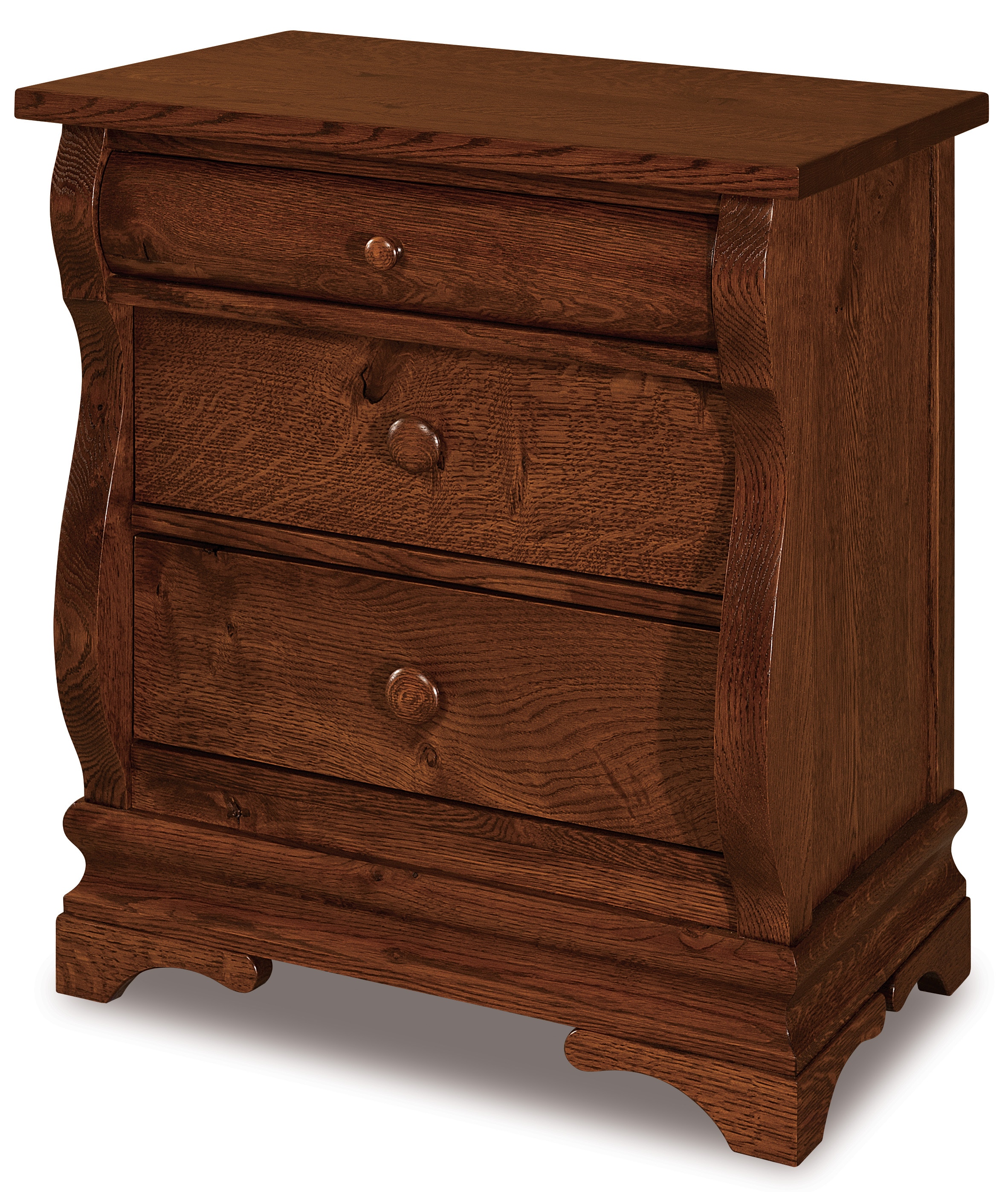  Chippewa Sleigh 3 Dw. Nightstand. 