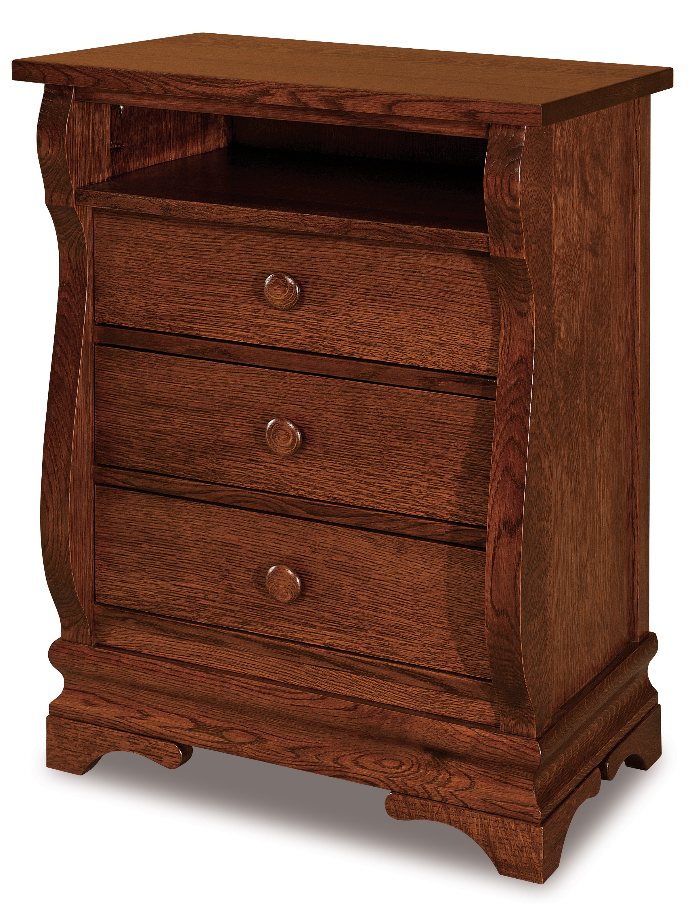  Chippewa Sleigh 3 Dw. Nightstand. 