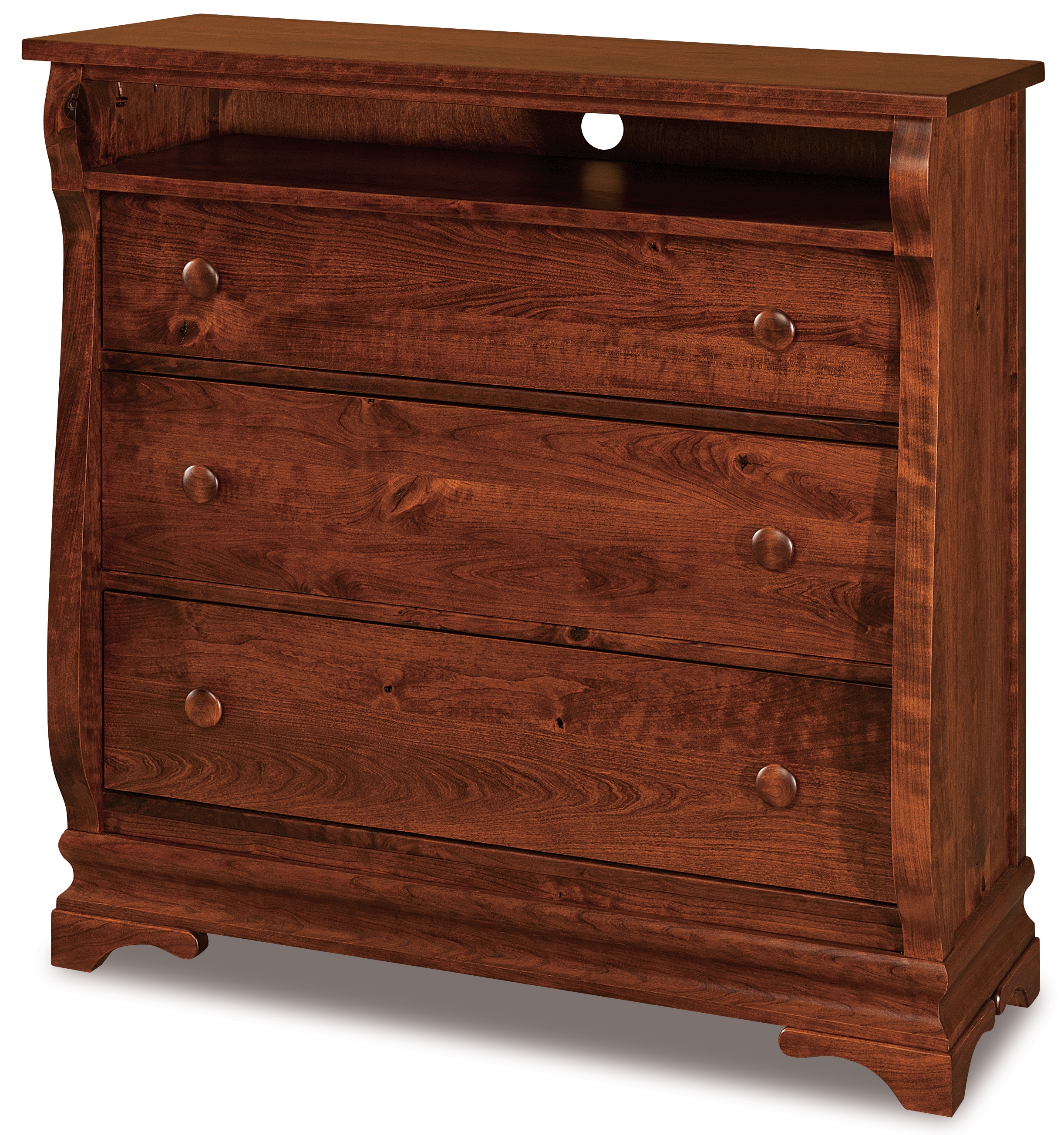  Chippewa Sleigh 3 Dw. Media Chest 