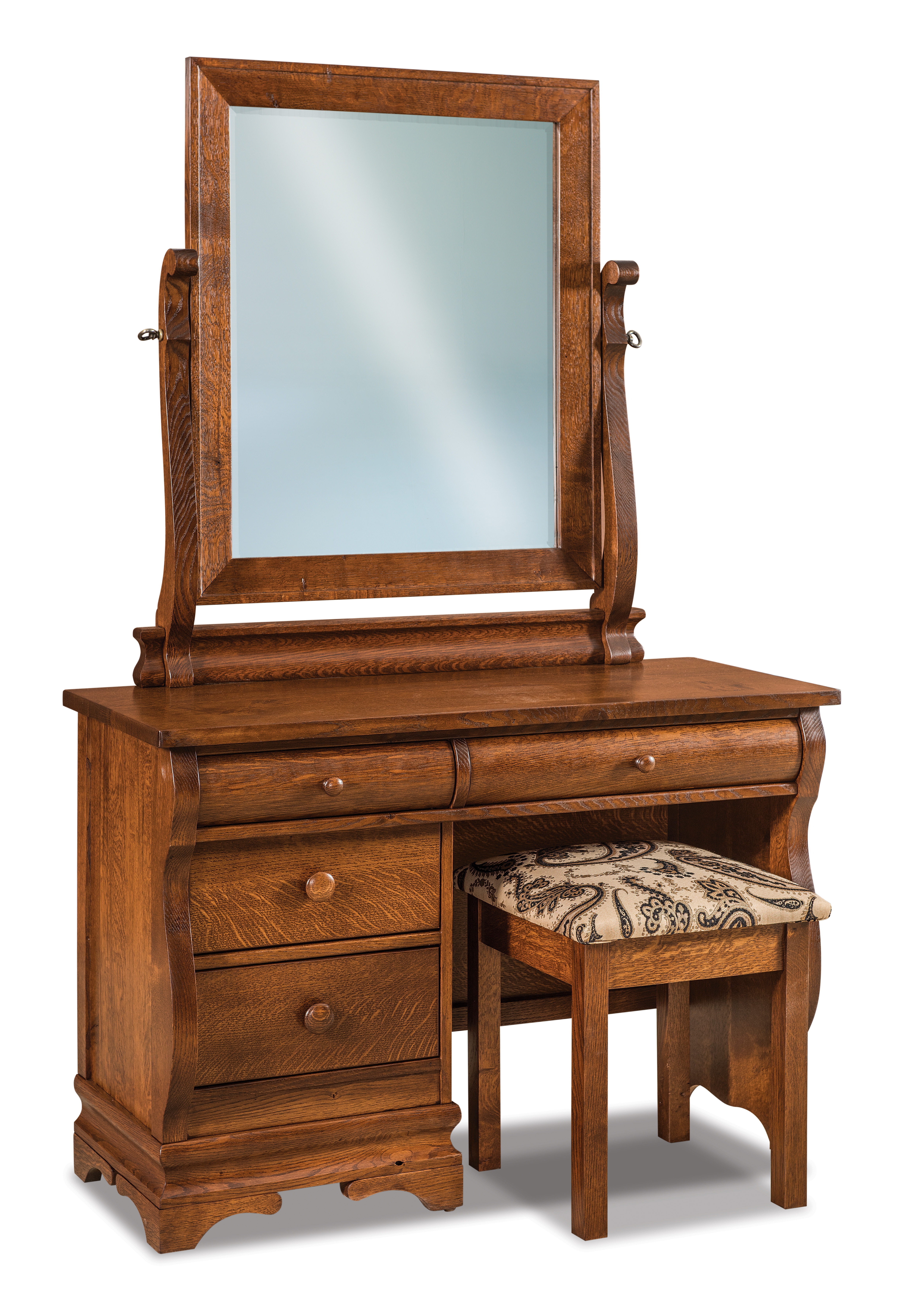  Chippewa Sleigh 4 Dw. Vanity Dresser 