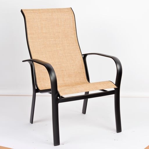 Sling High-Back Dining Arm Chair - Optional Padding 2PH426
