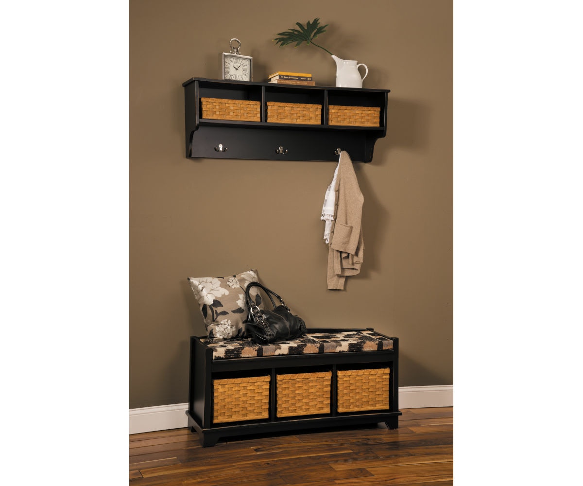  Lattice Weave Cubby Shelf & Bench 