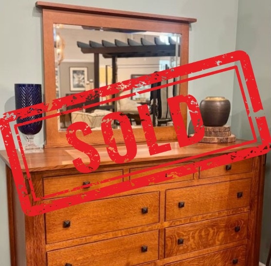  McCoy 9 Dwr Dresser & Mirror: Clearance $1938 