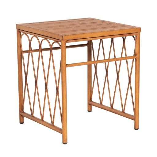  End Table with Slatted Top 
