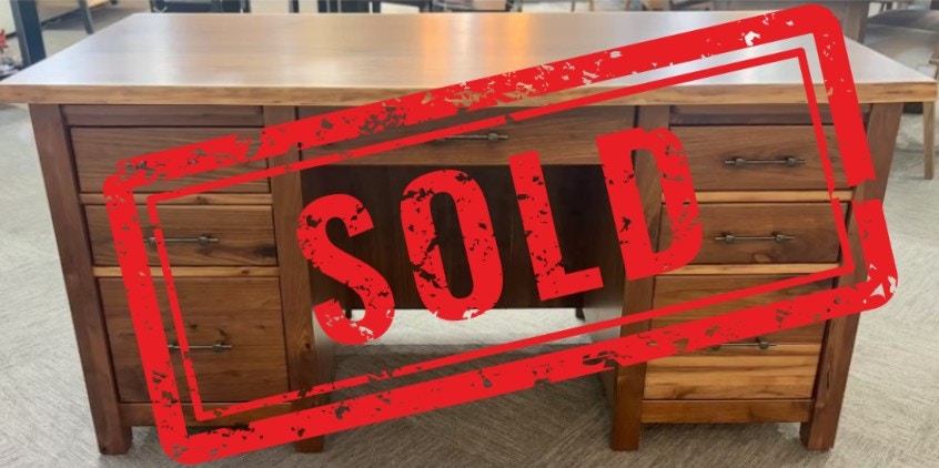  Timbra Double Pedestal Desk: Clearance $4319 