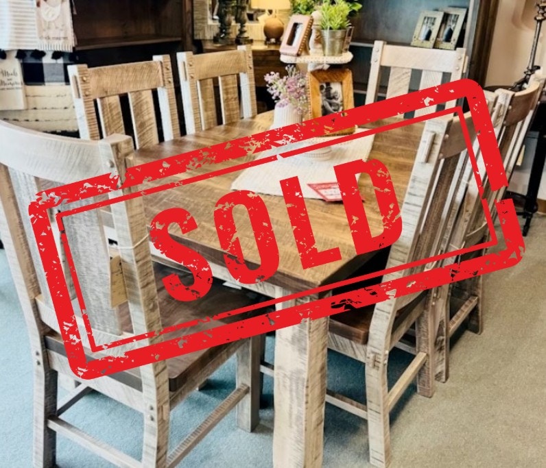  Houston Leg Table & 6 Chairs: Clearance $3653 