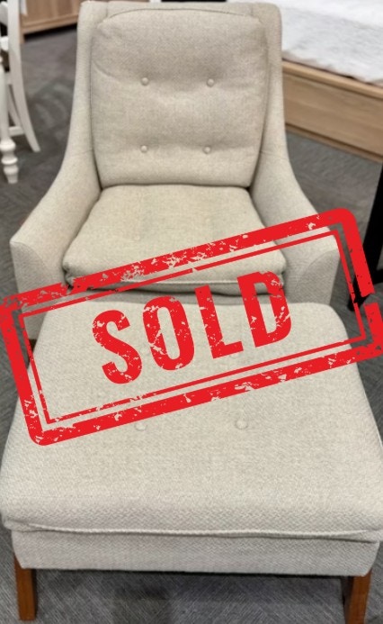  Grace Chair & Ottoman: Clearance $1388 