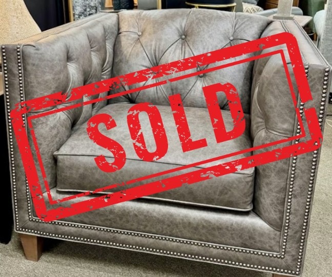  SB Leather Stationary Chair: Clearance $1649 