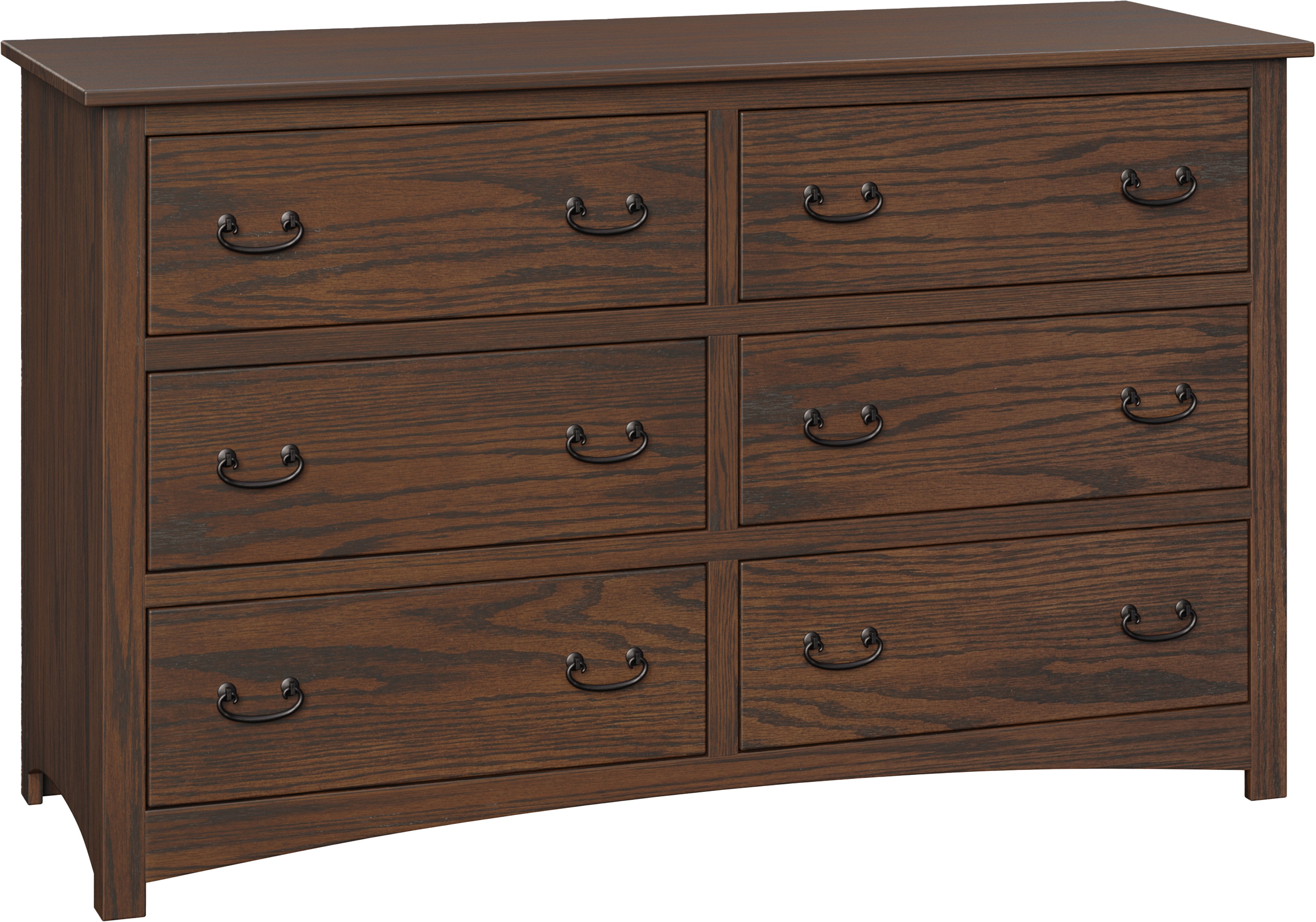  Shaker 6 Drawer Mule Dresser 